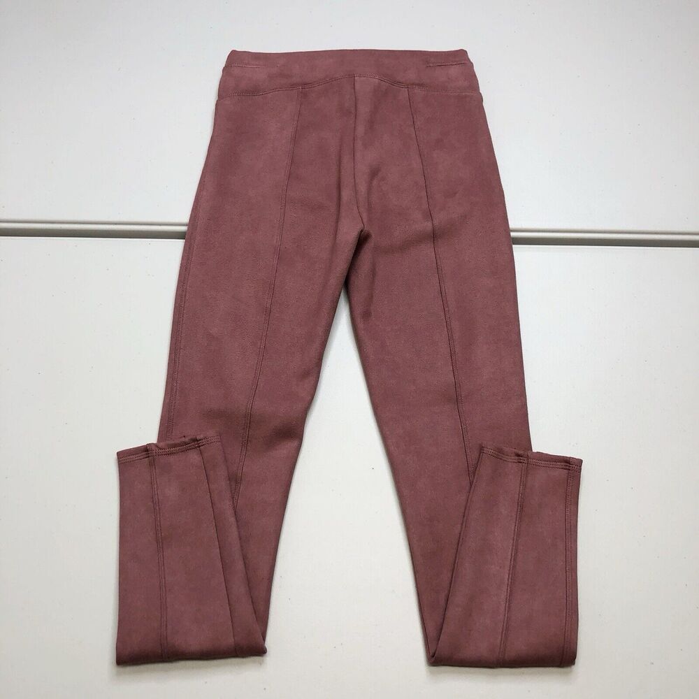 Perfect SPANX Faux Suede Skinny Pants Leggings Pink 20322R Size XS - Picture 7 of 7